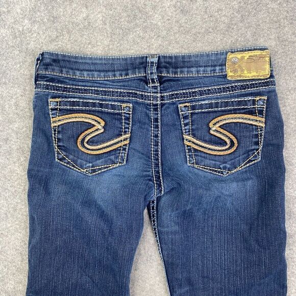 Silver Jeans Frances 22 Dark Wash Flare Jeans Size 29 x 31 Western (30x30) - Picture 12 of 13